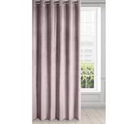 Eurofirany Cortina de Terciopelo con Ojales - 1 Panel, Tratamiento de Ventana Opaca, Cortinas para Dormitorio, Cocina, Sala de Estar, Súper Suave, 215x250 cm, Rosa Claro