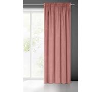 Eurofirany Pierre Cortina de Terciopelo con Cinta de Cortina - 1 Pz. Cortina Termicas Aislantes Visillo de Ventana Opaca para Dormitorio Salón Privacidad, 215 g/m², 140x300 cm, Rosa Oscuro
