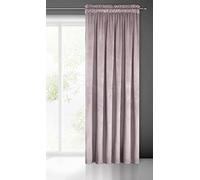 Eurofirany Pierre Cortina de Terciopelo con Cinta de Cortina - 1 Pz. Cortina Termicas Aislantes Visillo de Ventana Opaca para Dormitorio Salón Privacidad, 215 g/m², 140x300 cm, Altrosa
