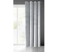 Eurofirany Pierre Cortina de Terciopelo con Ojales - 1 Pz. Cortina Termicas Aislantes Visillo de Ventana Opaca para Dormitorio Salón Privacidad, 215 g/m², 140x250 cm, Gris Claro