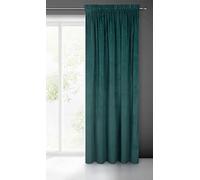 Eurofirany Villa Cortina Opaca Terciopelo con Cinta de Cortina - 1 Unidad, Panel, Suave, Clásico, Elegante, Salón, Dormitorio, Gruesa 290 g/m², 140x270 cm, Turquesa Oscura