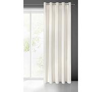 Eurofirany Villa Cortina Opaca Terciopelo con Ojales - 1 Unidad, Panel, Suave, Clásico, Elegante, Salón, Dormitorio, Gruesa 290 g/m², 140x250 cm, Cremoso
