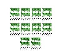 euroharry 10 unidades de 35 mm PCB DIN C45 Riel Adaptador Placa de circuito impreso Montaje Soporte DIY Módulo de interfaz de montaje en riel DIN Terminal Junta DSUB, Conector