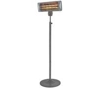Eurom Q-time 2000S, Calefacción eléctrica infrarroja, Vidrio de cuarzo, IP24, Para interior y exterior, Para suelo, Color