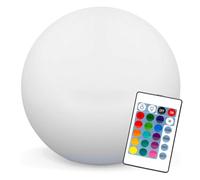 Europalamp - Bola decorativa LED RGB multicolor 40cm - Inalámbrica - Diseño elegante - Carga de inducción - Zona chillout, terraza, jardín, piscina, ambiente - 16 colores regulables, IP65
