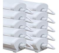 Europalamp - Luminaria lineal LED - Pack de 10 - Impermeable - 120 cm - 36 W - 3210 LM - Blanco - Interior y Exterior - 4000 K - Blanco neutro
