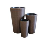 EUROPALMS, juego de macetas decorativas "INDIA", 74/54/44 cm (83011268)