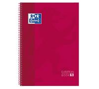 OXFORD Bloc School EU.Book 1 A4+ 80 hojas 90g Rojo (Set de 10)
