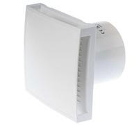 EUROPLAST Ø 100mm Extractor de Baño con Temporizador y Sensor de Humedad - Extractor de Aire Silencioso Blanco - Ventilador de Pared para Cocina, Garaje, WC