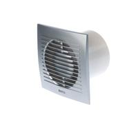 EUROPLAST Ø 100mm Extractor de Baño - Extractor de Aire Silencioso Plata - Ventilador de Pared para Cocina, Garaje, WC