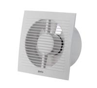 EUROPLAST Ø 125mm Extractor de Baño con Temporizador - Extractor de Aire Silencioso Blanco - Ventilador de Pared para Cocina, Garaje, WC