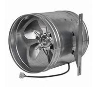 EUROPLAST Ø 200mm Ventilador de Conducto - Extractor Industrial - Ventilador Axial - Metálico - Galvanizado