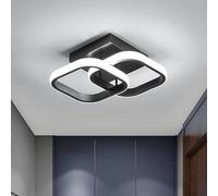 Euroshine Lámpara de techo, 24W 2550LM Plafones para Techo Led Cuadrados, Aplique LED Superficie para Techo, Lampara LED Techo para Dormitorio Cocina Pasillo Sala de Estar Comedor, Diametro 29cm