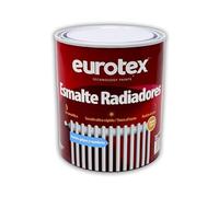 EUROTEX - Esmalte o Pintura Radiadores Blanco - Protege y decora todo tipo de radiadores y tuberías de calefacción y NO amarillea (Color Blanco satinado, 750 ml)