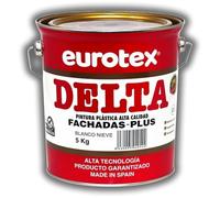 EUROTEX Pintura exterior Delta Fachadas Plus color Verde Seco, Formato - 5 kg.