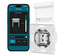 Eurotronic ET Shutter WiFi - Interruptor de persiana Inteligente con WiFi, Control de persiana empotrada Mediante aplicación, Compatible con Busch-Jaeger Gira Merten, 230 V, Temporizador y Mando a