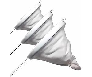 Euroxanty Colador de Tela 10cm 12cm 14cm 18cm | Franela y PVC | Pack 4 Piezas | Fácil Limpieza