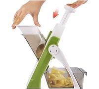 Euroxanty Cortador Rallador 4Colores Manual para Papas Fritas y Verduras Green