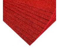 EVA 10 piezas de papel de esponja brillante con purpurina, papel de espuma grueso, divertido para cumpleaños, color rojo