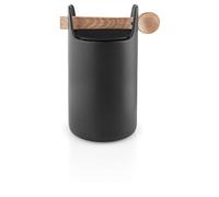 EVA SOLO Caja de almacenamiento con cuchara de 20 cm de altura, color negro, perfecto para mantener el orden en la cocina, color negro