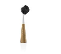 Eva Solo Cepillo para platos de roble y nailon, color blanco | Cepillo de lavado sin esfuerzo para desechos difíciles