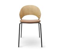 Eva Solo Dosina Silla de Comedor Asiento Tapizado Roble/Coñac/ Negro Roble / Coñac