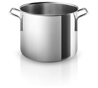 Eva Trio - Olla de acero inoxidable (4,8 l, 20 cm, perfecta para una gran porción de sopa, guisados, cocinar un pollo sopero o caldo casero, acero pulido)