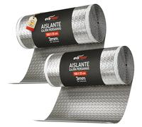 EVAFLOOR Pack 2 Rollo Aislante Persianas Cajón Autoadhesivo 5m x 25 cm | Aísla Frío, Calor y corrientes de Aire | Ahorro Energético & Mayor Confort