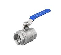 EVANEM Válvulas De Bolas De Dos Piezas De Acero Inoxidable, Válvula De Interruptor De Agua Interna De La Válvula De Bola De Alta Temperatura De Vapor(1/2")
