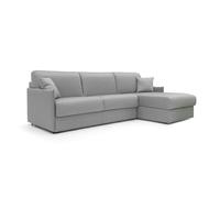 Evans sofá esquinero convertible en tela impermeable 232 cm izquierdo (mat. 120x197) gris