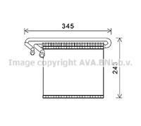 Evaporador, aire acondicionado AVA COOLING FDV491