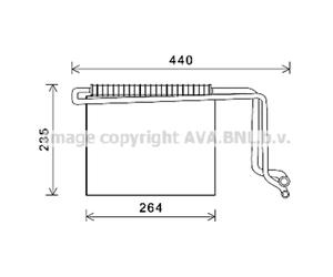 Evaporador, aire acondicionado AVA COOLING MSV563