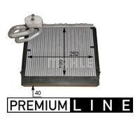 Evaporador, aire acondicionado MAHLE AE 106 000P