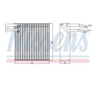 Evaporador, aire acondicionado NISSENS 92188
