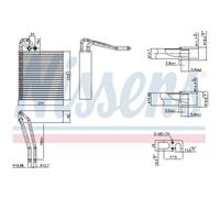 Evaporador, aire acondicionado NISSENS 92331