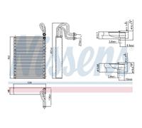 Evaporador, aire acondicionado NISSENS 92351