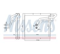Evaporador, aire acondicionado NISSENS 92366