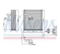 Evaporador, aire acondicionado NISSENS 92384