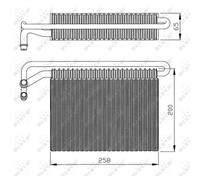 Evaporador, aire acondicionado NRF 36096