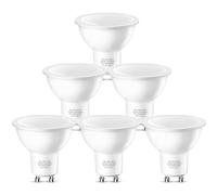 EvaStary - Bombilla LED GU10, color blanco cálido 3000 K, 5 W, equivalente a 50 W, 450 lúmenes, 120 grados, bombilla LED GU10 nergética, no regulable, 6 unidades