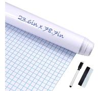 EVBEA Pizarra blanca adhesiva de pared, 60 x 200 cm, multifunción, pizarra borrable, gran pegatina de pared, rollo adhesivo Whitebord Marcador para la escuela o la oficina, hogar nevera