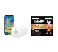 Eve Motion (Matter) Pack de 3 - Sensor de Movimiento y luz, para Interiores y Exteriores, Preparado para el Futuro con Matter y Thread, Compatible con Apple HomeKit, Alexa, Google Home, SmartThings +