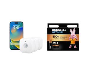 Eve Motion (Matter) Pack de 3 - Sensor de Movimiento y luz, para Interiores y Exteriores, Preparado para el Futuro con Matter y Thread, Compatible con Apple HomeKit, Alexa, Google Home, SmartThings +