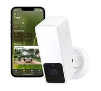 Eve Outdoor Cam (White Edition) - Cámara Segura con Foco, Máxima Seguridad y Privacidad (HomeKit Secure Video), Visión Nocturna, Wi-Fi, Sensor de Movimiento, Comunicación Bidireccional