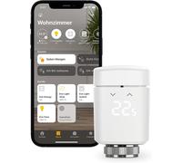 Eve Home Válvula termostática Eve Thermo (10EBP1701) – Control automático, Bluetooth, HomeKit, Blanca