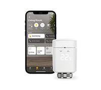Eve Home Válvula termostática Eve Thermo (10EBP1701) – Control automático, Bluetooth, HomeKit, Blanca