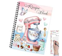 Eventerde - Cuaderno de recetas con 100 páginas, planificador de cocina con páginas diarias, diario para registro diario
