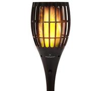Everbeam P1 Antorcha Solar Luminosa con Llama Parpadeante - Nuestra antorcha solar tiki waterproof para exterior incluye 96 bombillas LED que consiguen un realista y acogedor efecto fuego - 2 Pack