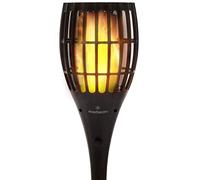 Everbeam P1 Antorcha Solar Luminosa con Llama Parpadeante - Nuestra antorcha solar tiki waterproof para exterior incluye 96 bombillas LED que consiguen un realista y acogedor efecto fuego - 4 Pack