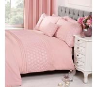 Everdean Floral Blush Rosa Tapa y Funda de Almohada Nórdicas Elegante - Simple
